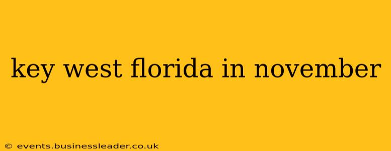key west florida in november