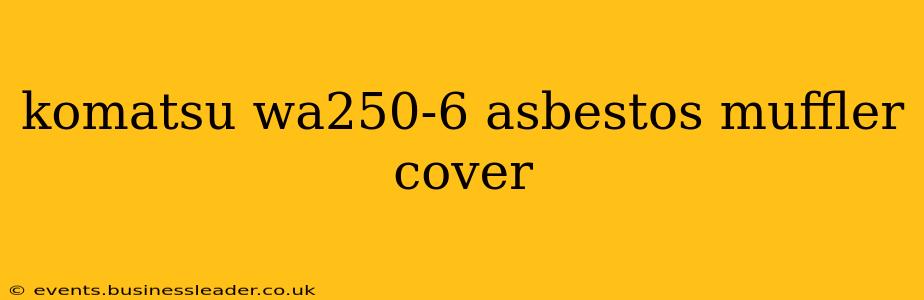 komatsu wa250-6 asbestos muffler cover