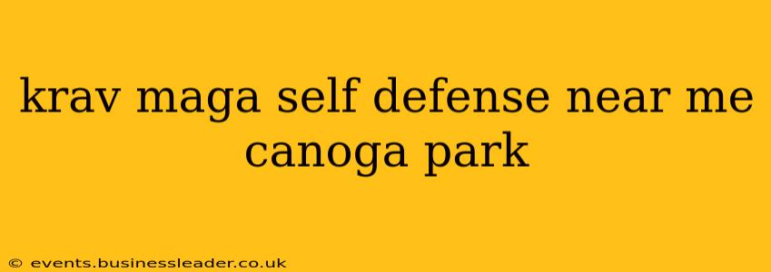 krav maga self defense near me canoga park
