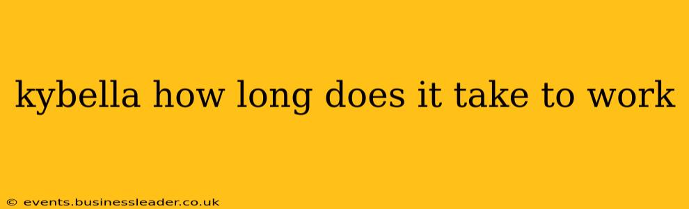 kybella how long does it take to work