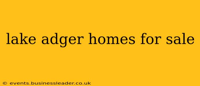 lake adger homes for sale