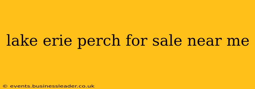 lake erie perch for sale near me