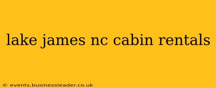 lake james nc cabin rentals