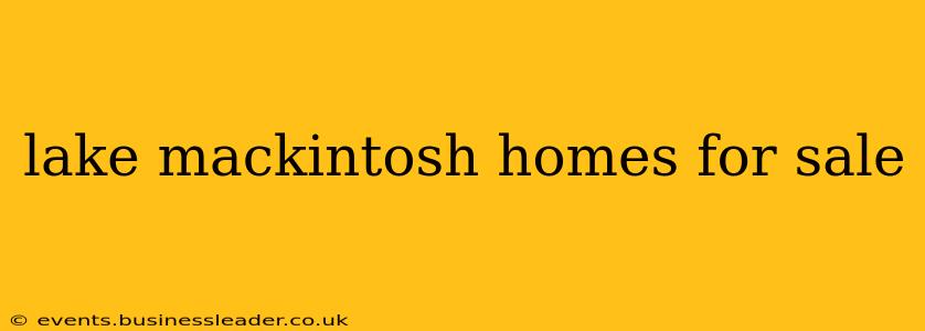 lake mackintosh homes for sale