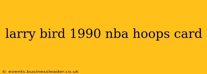 larry bird 1990 nba hoops card