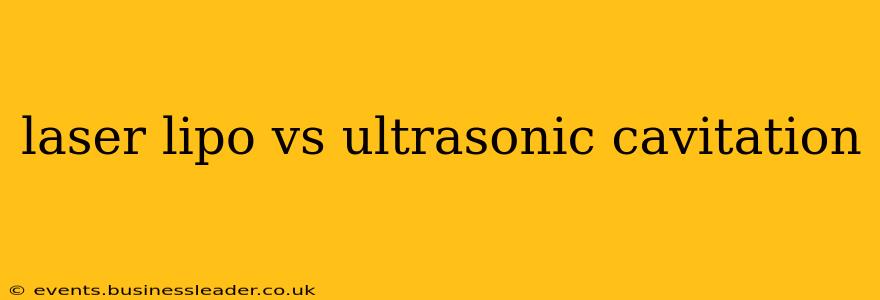 laser lipo vs ultrasonic cavitation