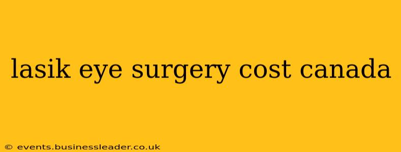 lasik eye surgery cost canada