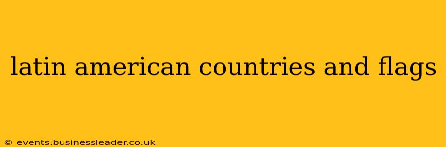 latin american countries and flags