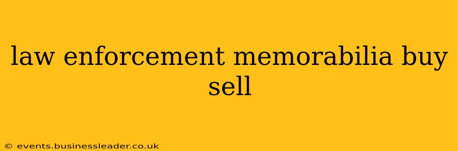 law enforcement memorabilia buy sell