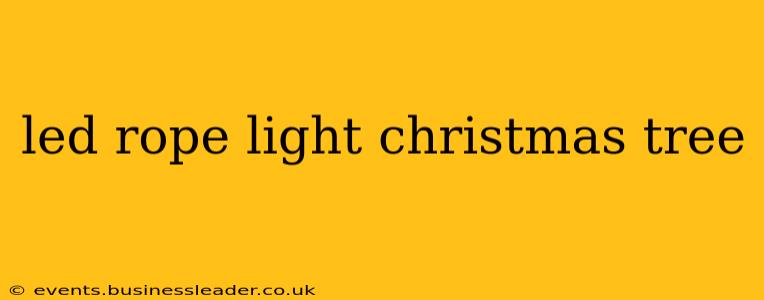led rope light christmas tree