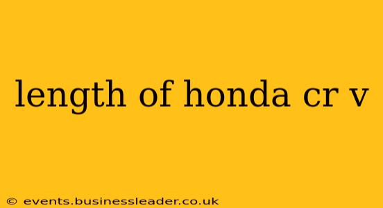 length of honda cr v