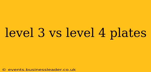 level 3 vs level 4 plates