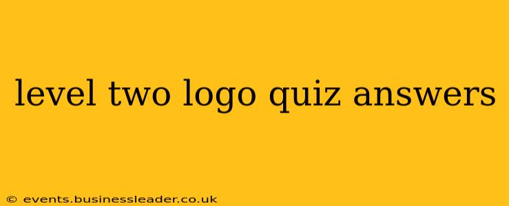 level two logo quiz answers