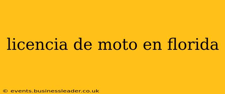 licencia de moto en florida