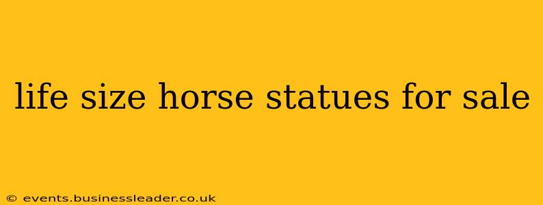 life size horse statues for sale