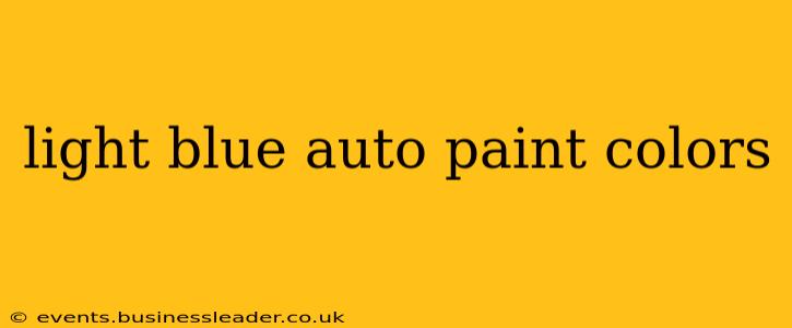 light blue auto paint colors