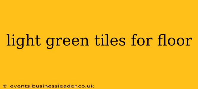 light green tiles for floor
