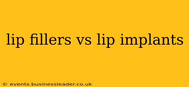 lip fillers vs lip implants