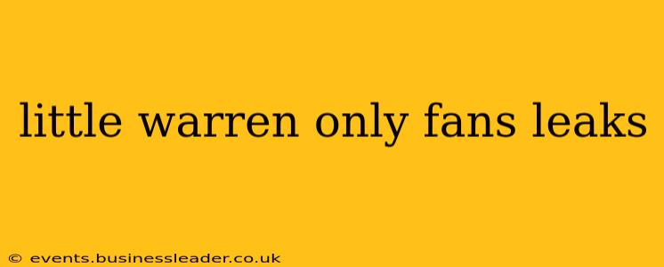 little warren only fans leaks