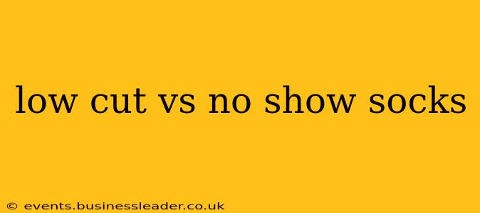 low cut vs no show socks
