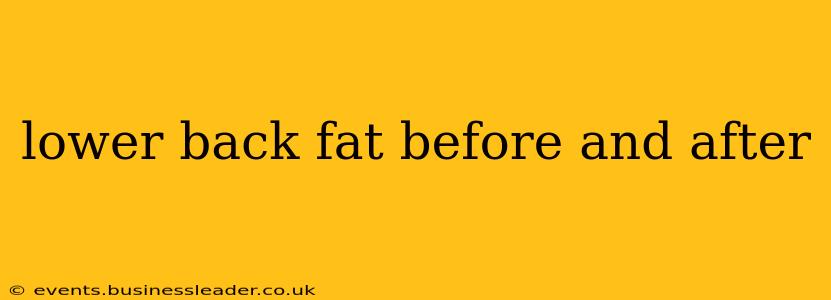 lower back fat before and after