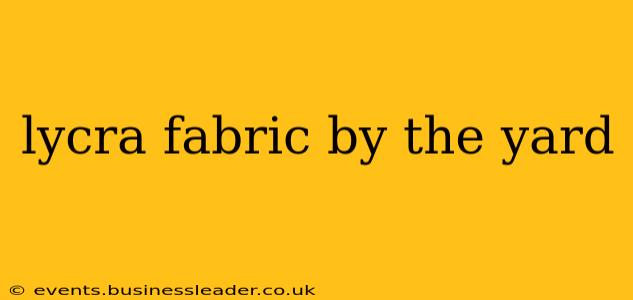 lycra fabric by the yard