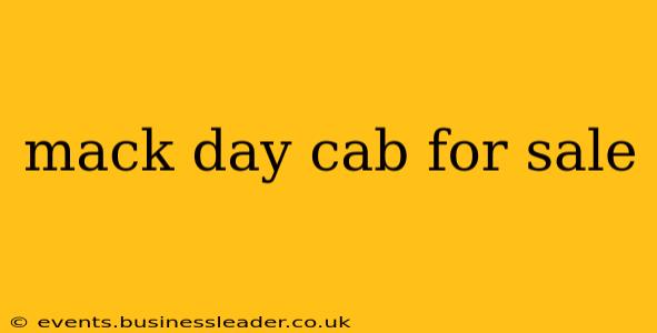 mack day cab for sale