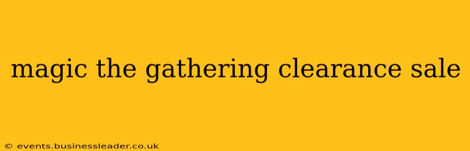 magic the gathering clearance sale