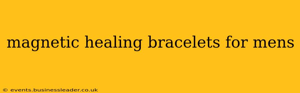 magnetic healing bracelets for mens