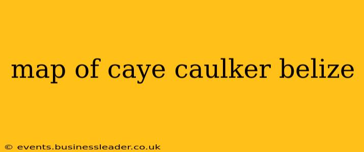 map of caye caulker belize