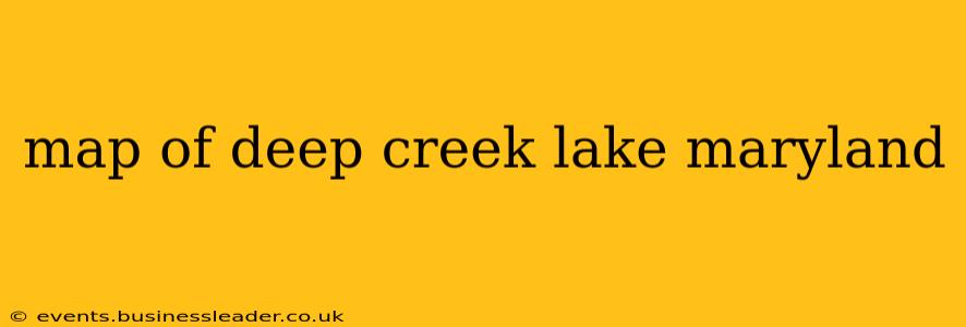 map of deep creek lake maryland