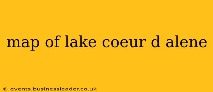 map of lake coeur d alene