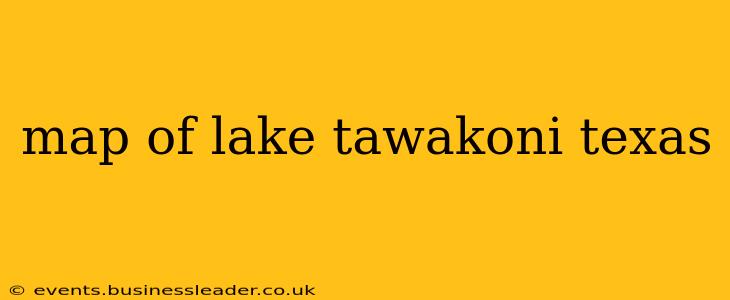 map of lake tawakoni texas