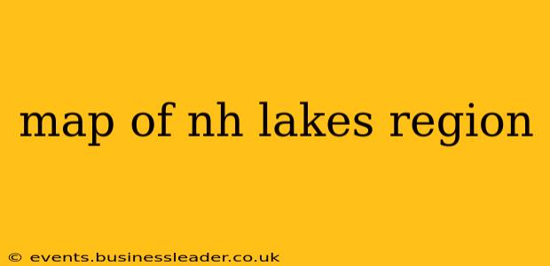 map of nh lakes region