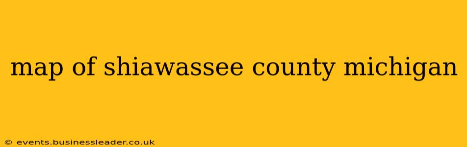 map of shiawassee county michigan