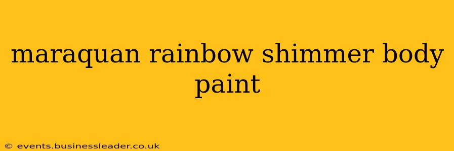 maraquan rainbow shimmer body paint