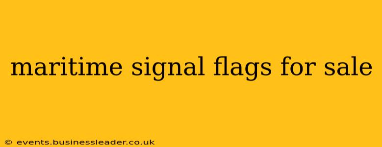 maritime signal flags for sale