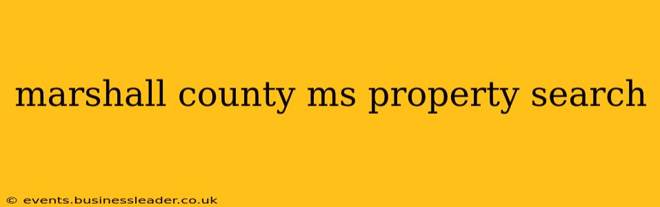 marshall county ms property search