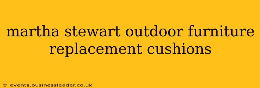 martha stewart outdoor furniture replacement cushions