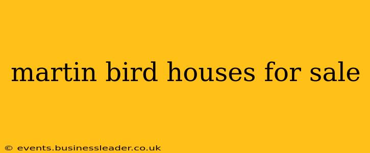 martin bird houses for sale
