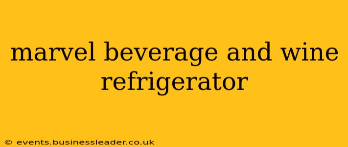 marvel beverage and wine refrigerator
