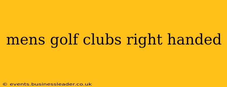 mens golf clubs right handed