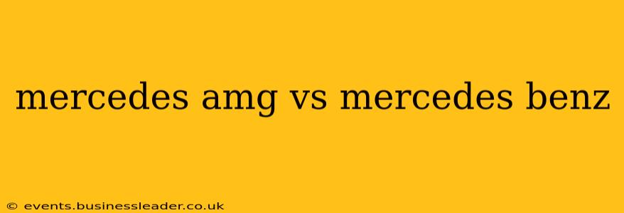 mercedes amg vs mercedes benz