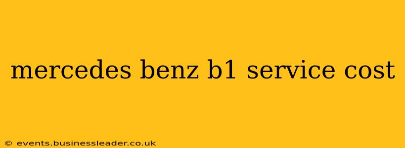 mercedes benz b1 service cost
