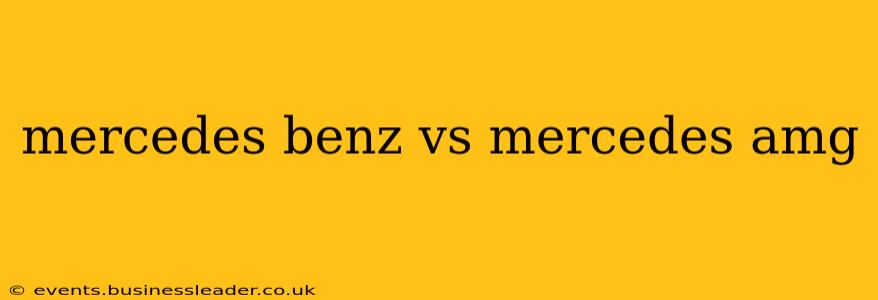 mercedes benz vs mercedes amg