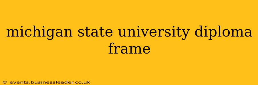 michigan state university diploma frame