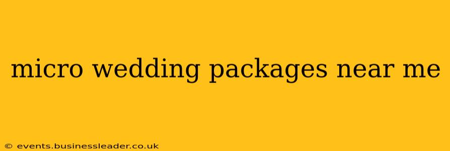 micro wedding packages near me