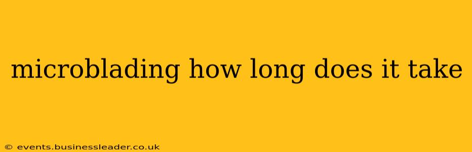 microblading how long does it take