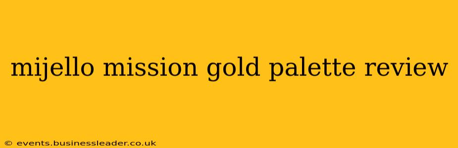mijello mission gold palette review