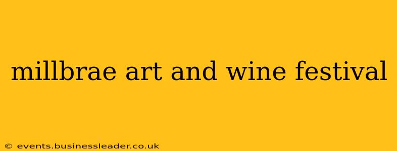 millbrae art and wine festival